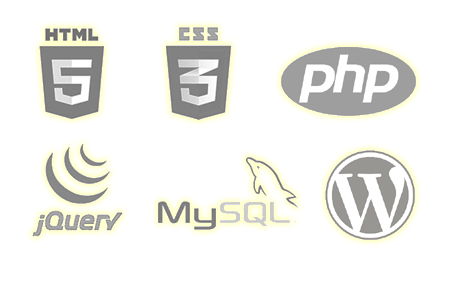 HTML, CSS, PHP, MySQL, WordPress